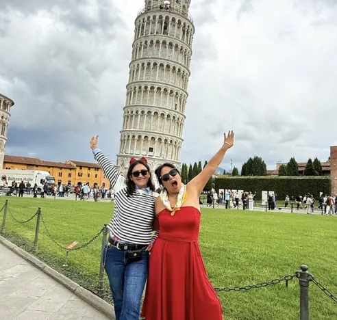 Fer y Sam durante su Eurotrip