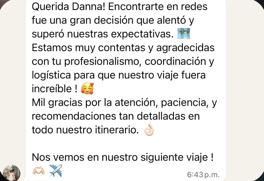 Captura del mensaje de Fer y Sam